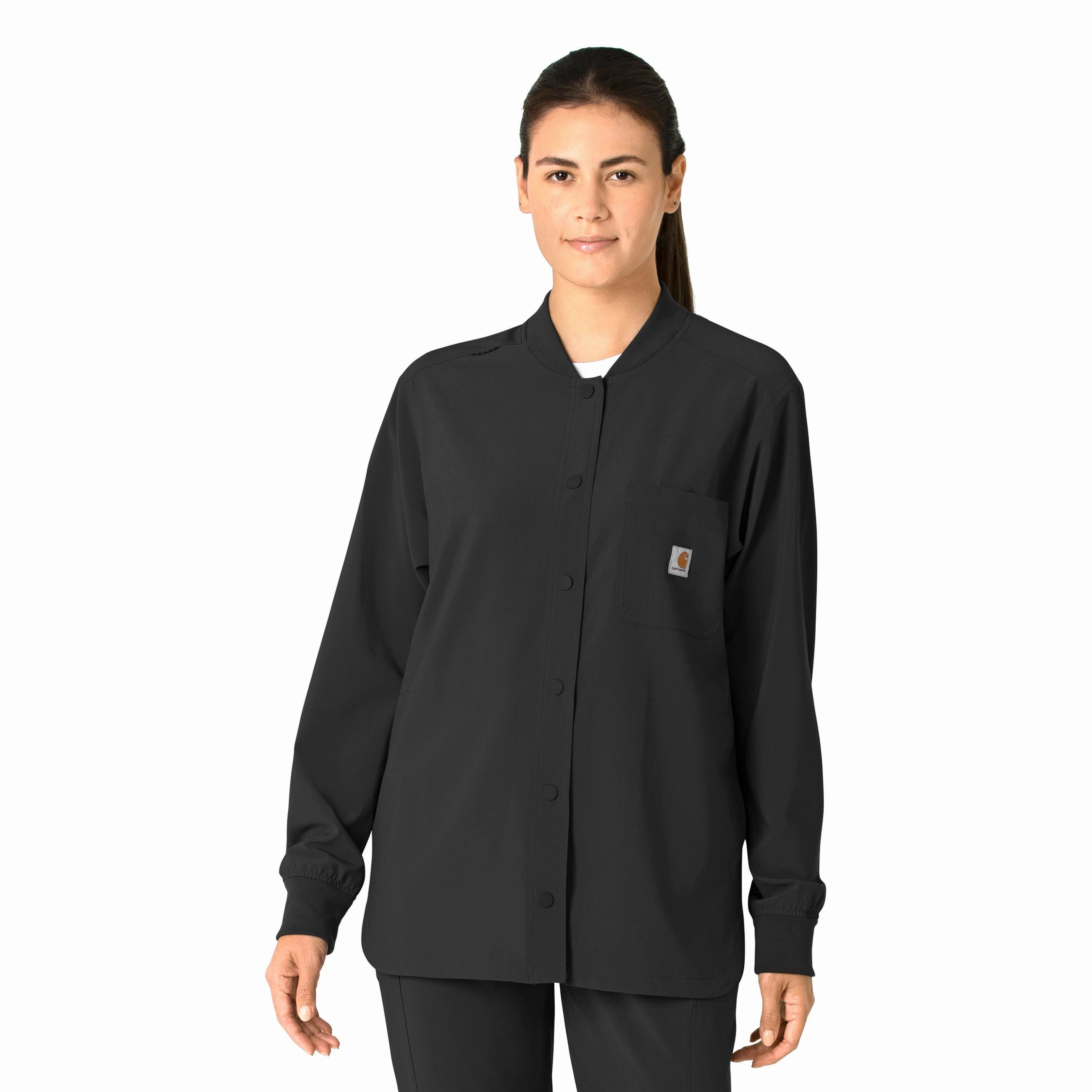Carhartt Force Cross-Flex Women's Shirt Jacket - Black evening