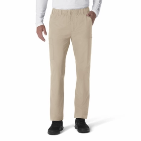 Carhartt Force Essentials Men's Straight Leg Cargo Scrub Pant - Khaki Urban Edge