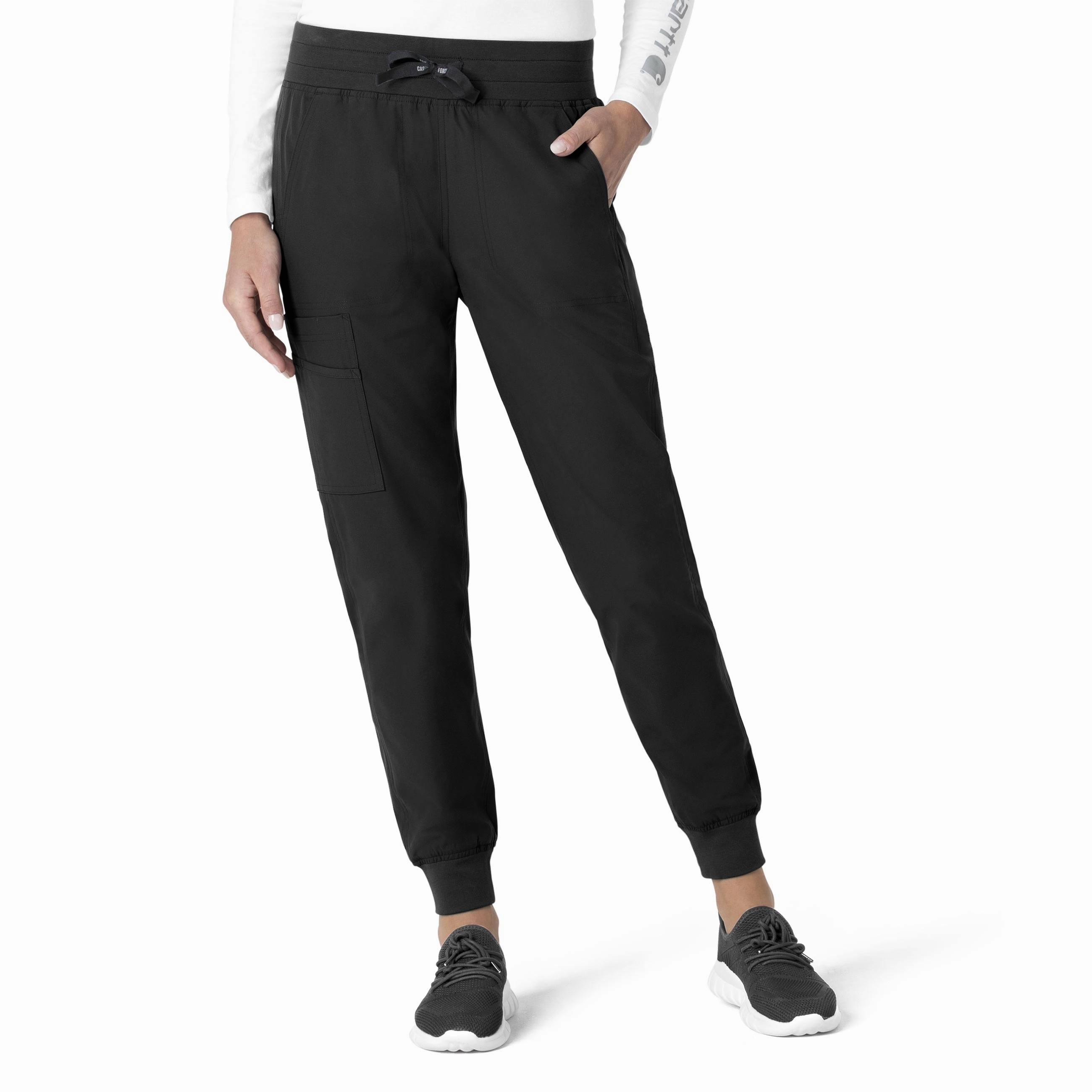 Carhartt Force Essentials Women's Jogger Scrub Pant - Black Fit Control