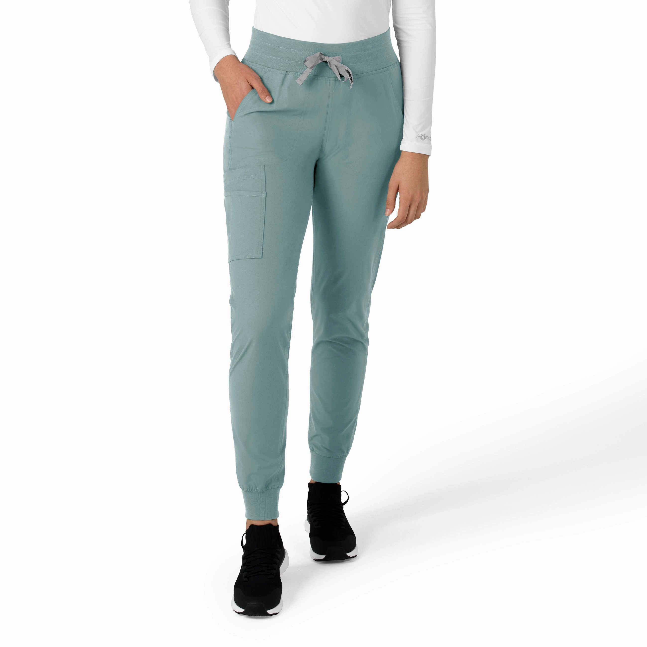 Carhartt Force Essentials Women's Jogger Scrub Pant - Summer Blue Ventilated Panels Body Contour