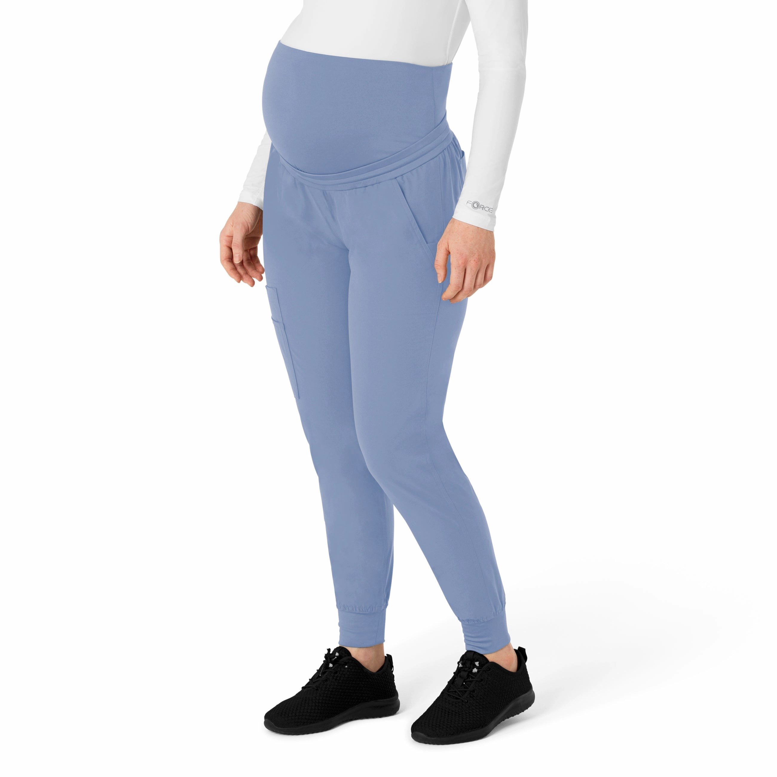 Relax Fit Wear Carhartt Force Essentials Women's Maternity Jogger Scrub Pant - Ceil Blue