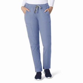 Carhartt Force Essentials Women's Straight Leg Scrub Pant - Ceil Blue Thermal Insulation Layer Polyester fabric