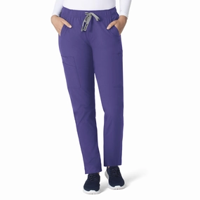 Seamless Comfort Carhartt Force Essentials Women's Straight Leg Scrub Pant - Grape