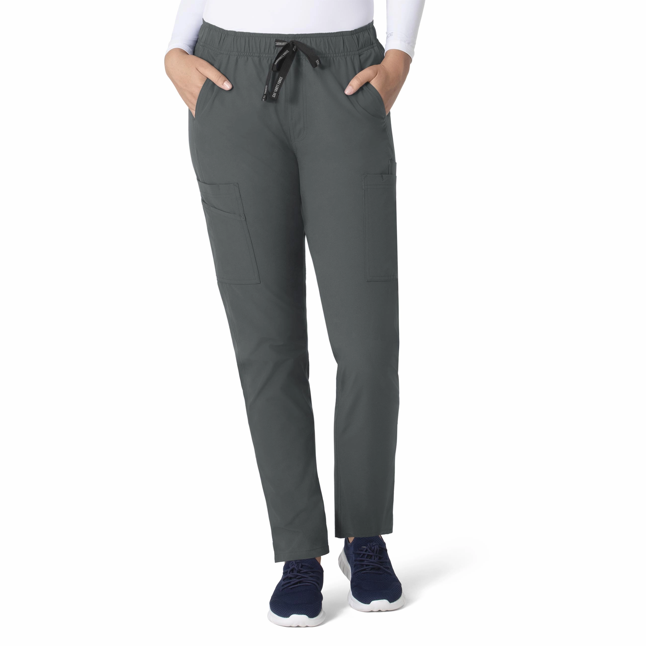 Carhartt Force Essentials Women's Straight Leg Scrub Pant - Pewter Comfortable Wear