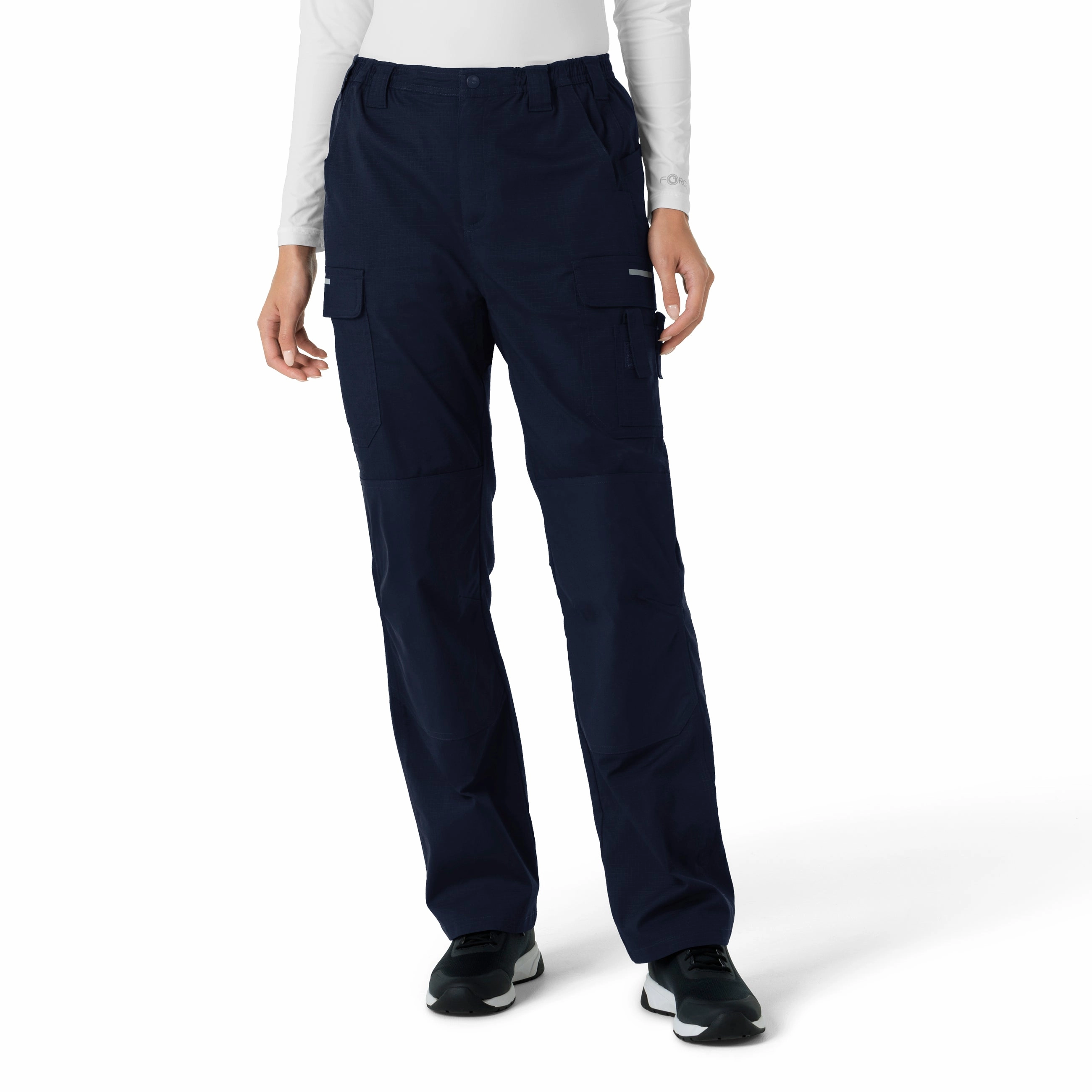 Carhartt Rugged Flex RSCU Women's Ripstop Cargo Pants - Dark Navy Ventilated Mesh Lining