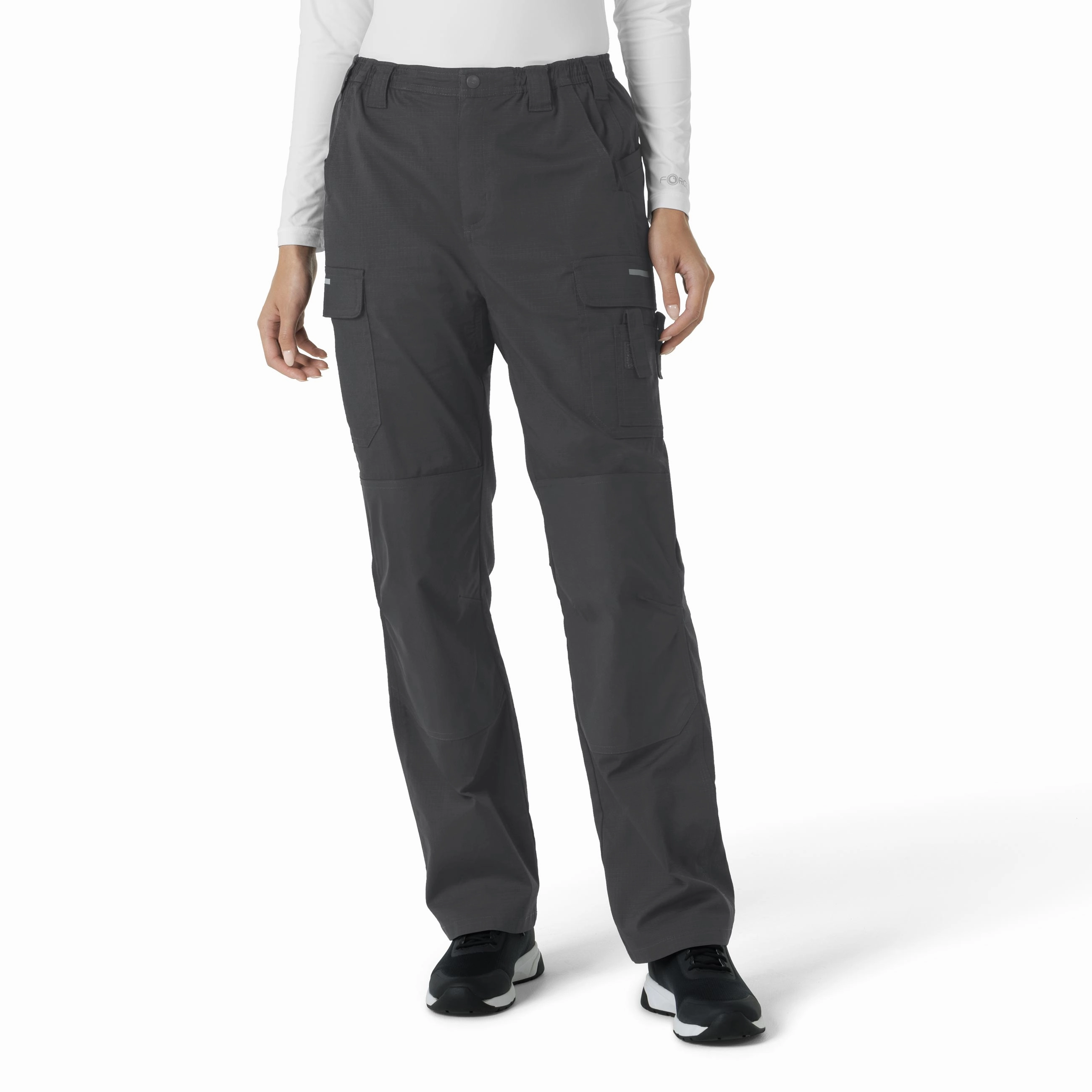 Carhartt Rugged Flex RSCU Women's Ripstop Cargo Pants - Pewter Sporty Layer