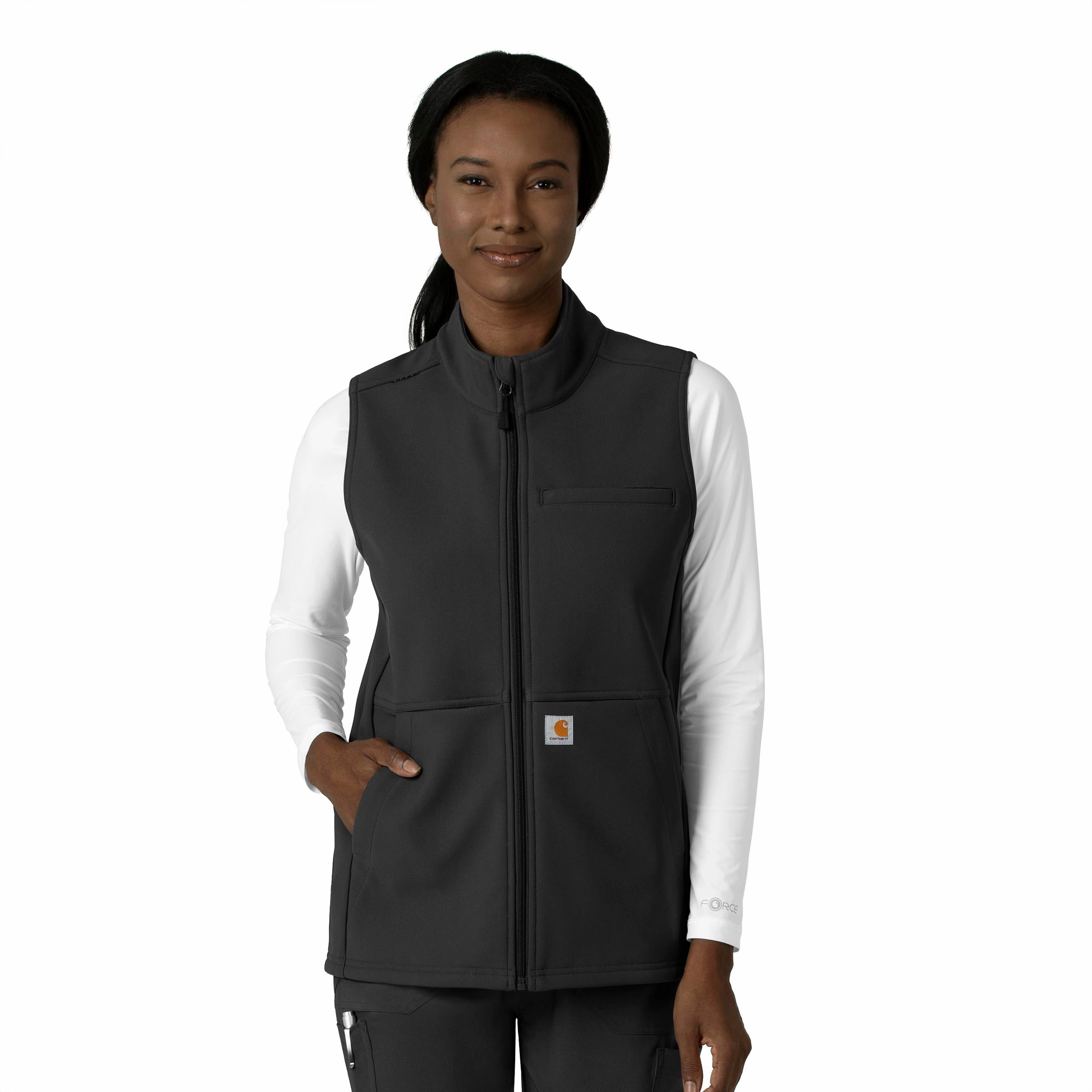 Carhartt Rugged Flex Women's Bonded Fleece Vest - Black Hiking Style