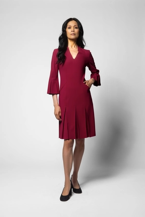 Balanced Lines Carla Dress - Mulberry