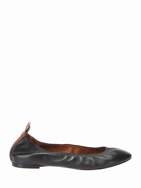 Dusk Light Black Round Toe Dancer Ballerinas