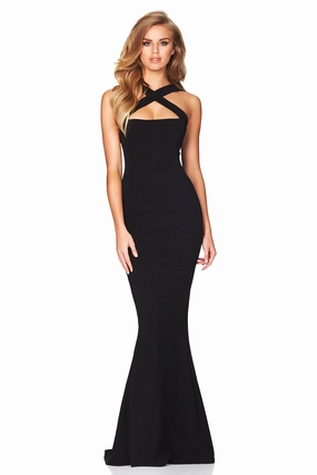 Nookie Viva 2 Way Gown - Black Easy Fit