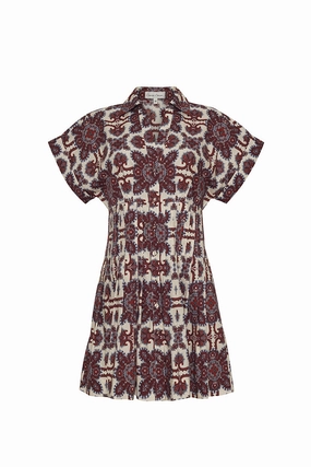 Stretch-Recovery Stylish Line Nash Mini Dress