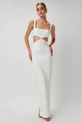 Gabriela Gown - Ivory Fit Clean Weekend Casual