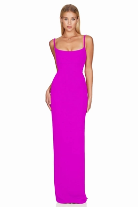 Nookie Bailey Maxi Dress - Electric Pink Casual Silhouette