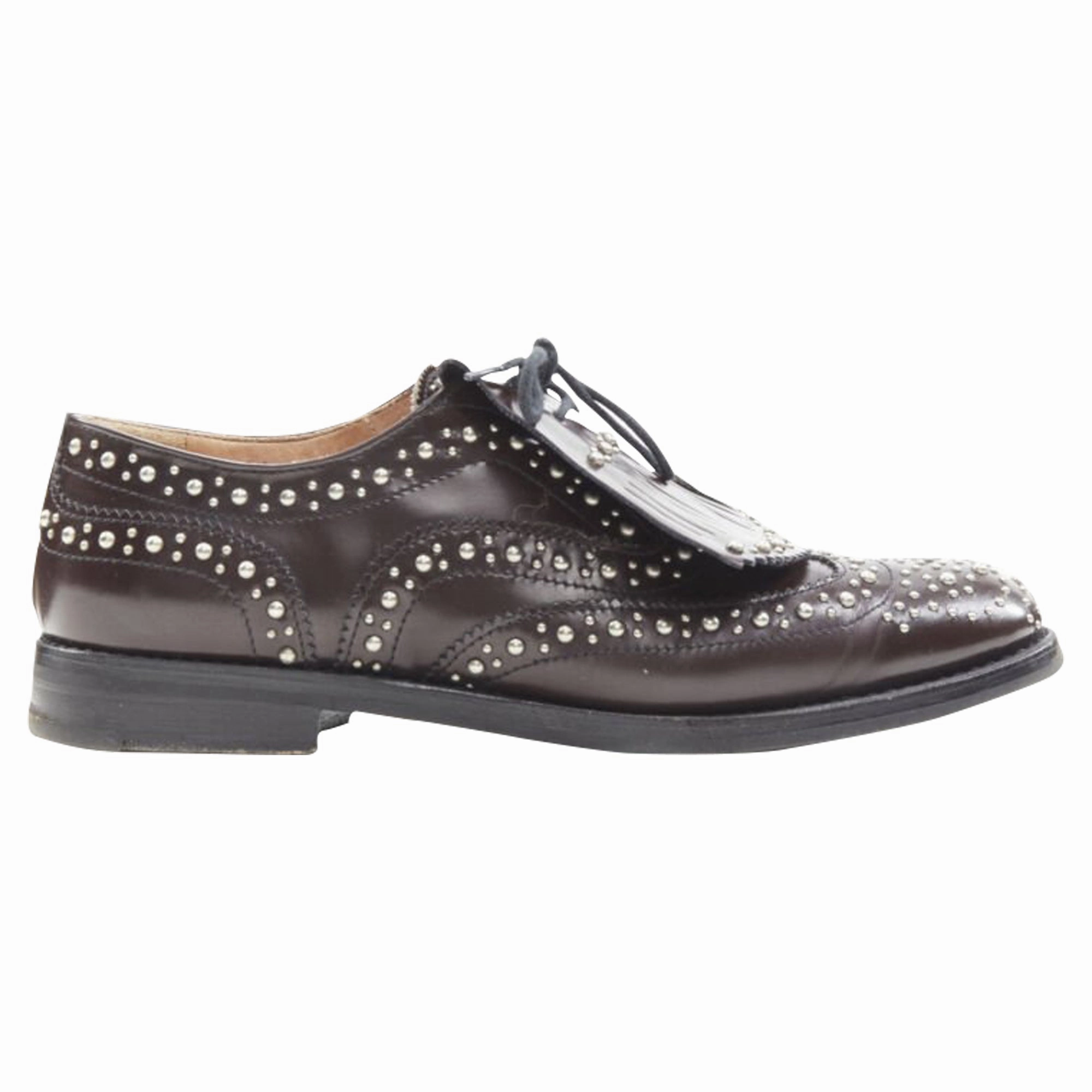 Supportive Design Church's Burwood silver studded brogue