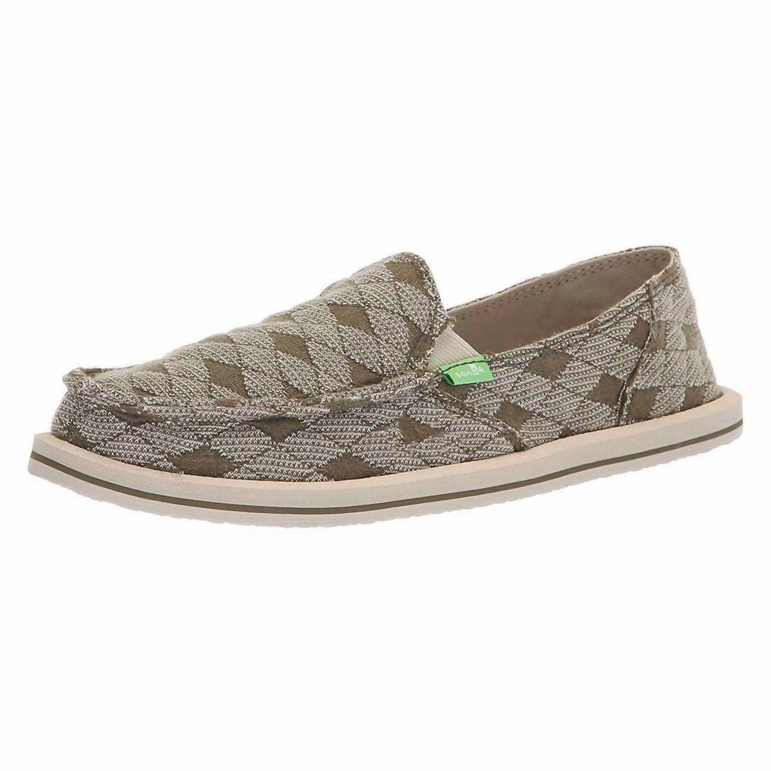 Run Step Women's Donna Quilt Slip-On Shoes In Burnt Olive Argyle