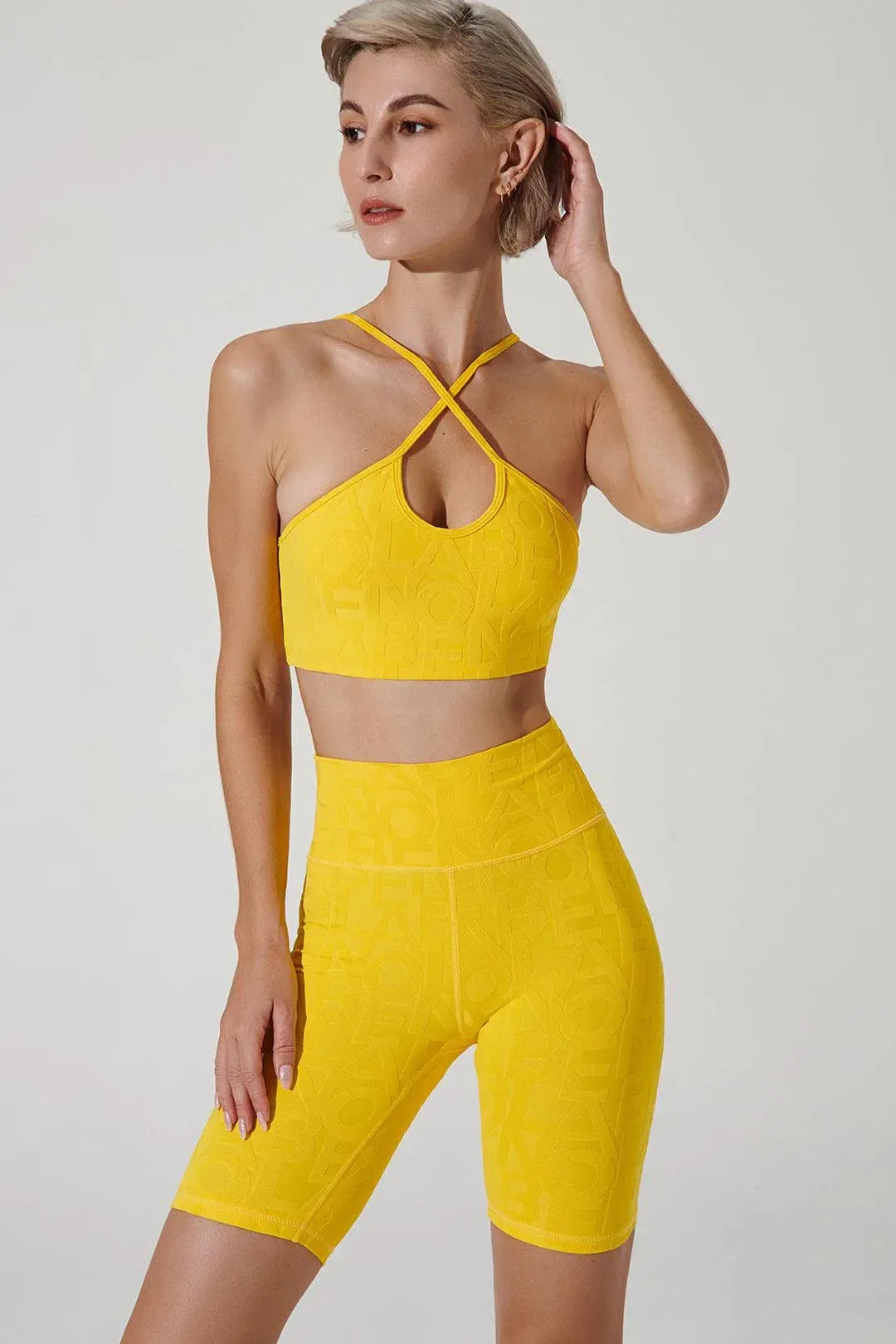 Hemmed edges Classic Lumi??re Bra 3D - Gamboge