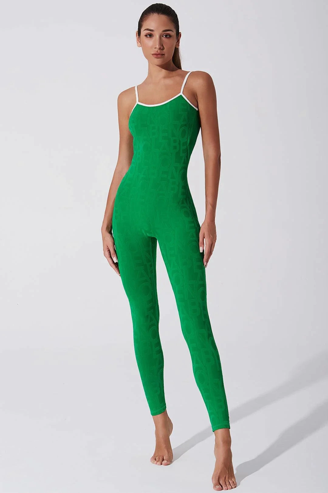 Charming Basic Work Urban Classic Coeur Del Jumpsuit 3D - Dark Green