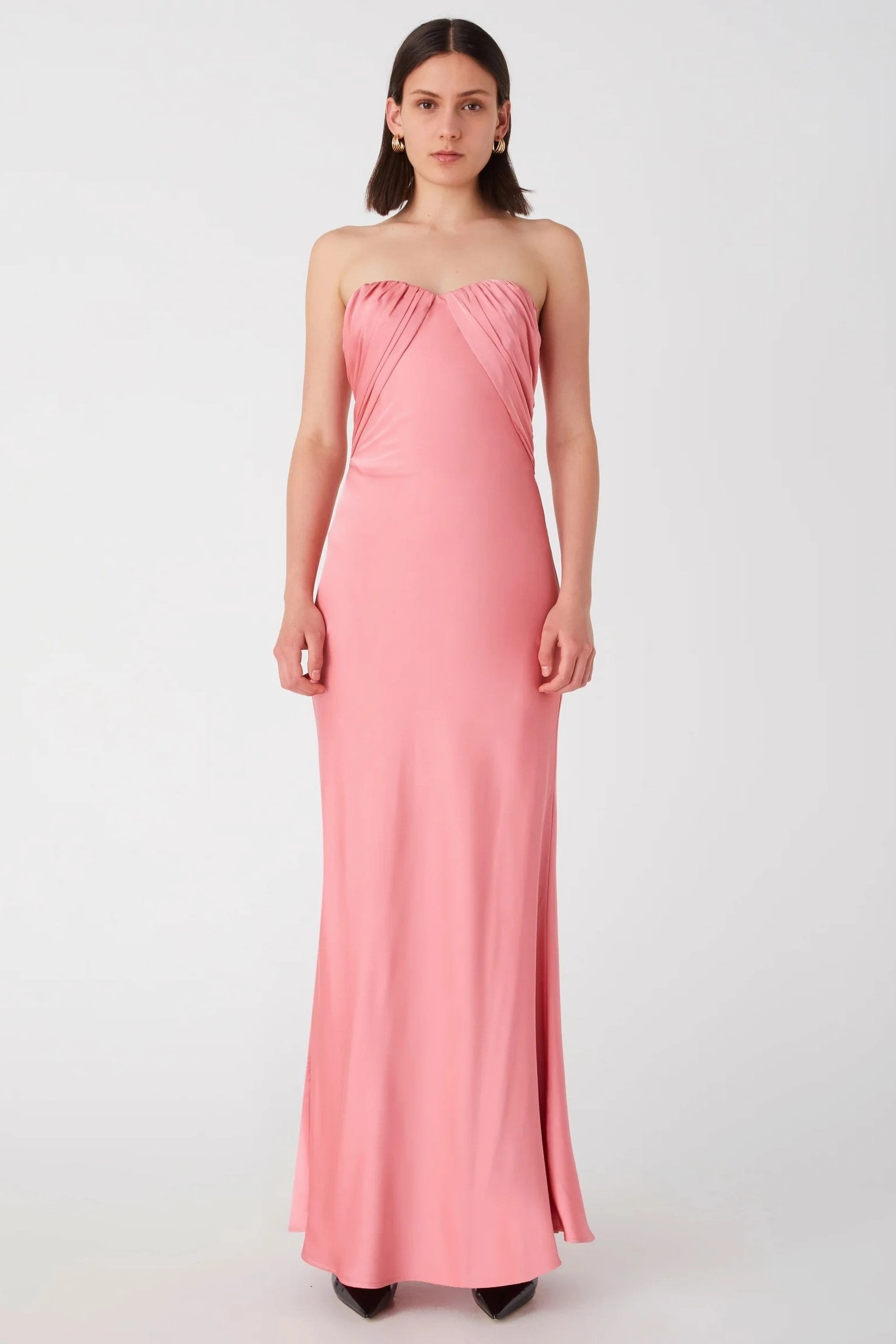 Misha Livia Maxi Gown - Shell Pink Brunch Outfit Zip Ease