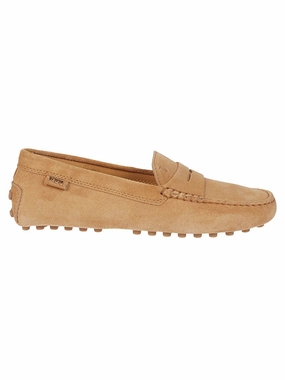 Classic Moccasin Loafers With Rubber Studded Sole Street Calm Smooth ride