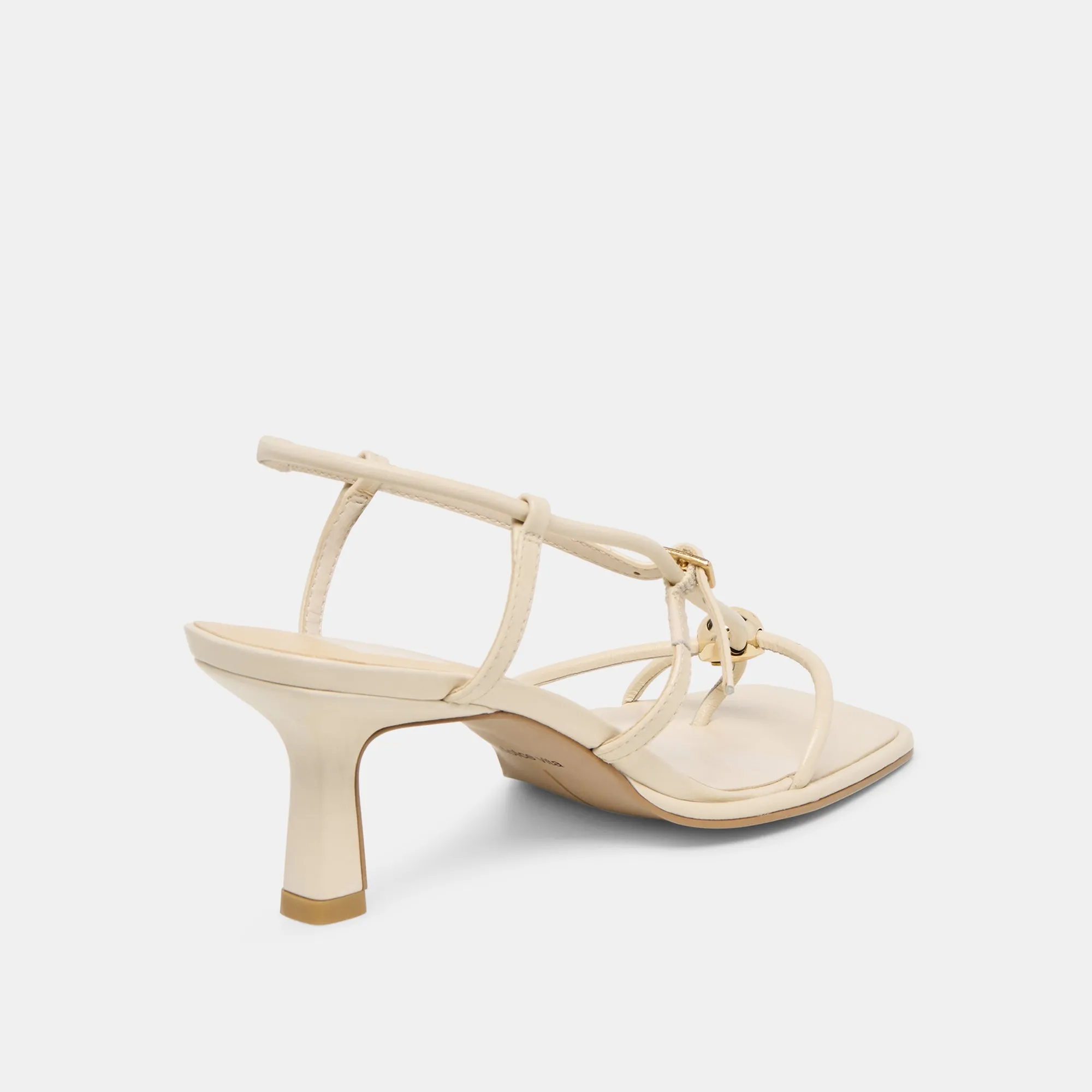 Lightweight Sole MYLEE HEELS CREME LEATHER