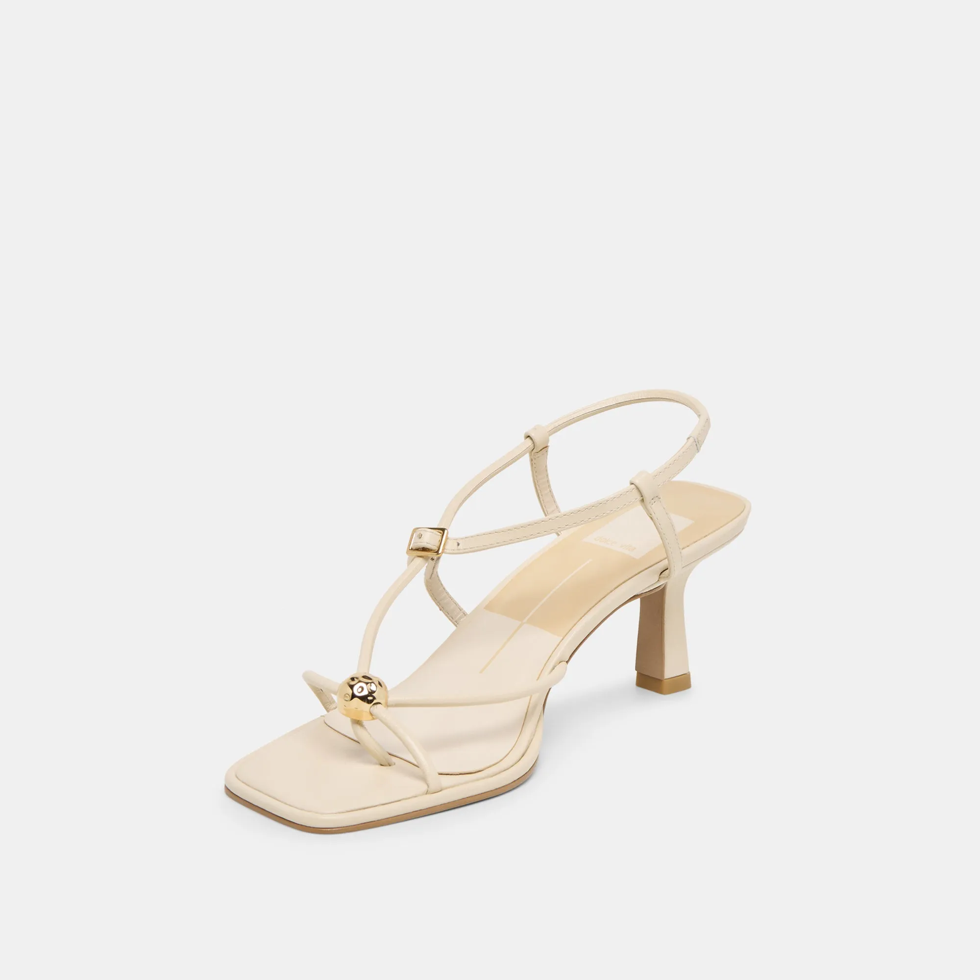 Formal Sandals MYLEE HEELS CREME LEATHER