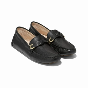 Cole Haan Evelyn Driver W25475-001 Loafers  Black Casual Shoes ZPO3939 Sand Step Relaxed Slip