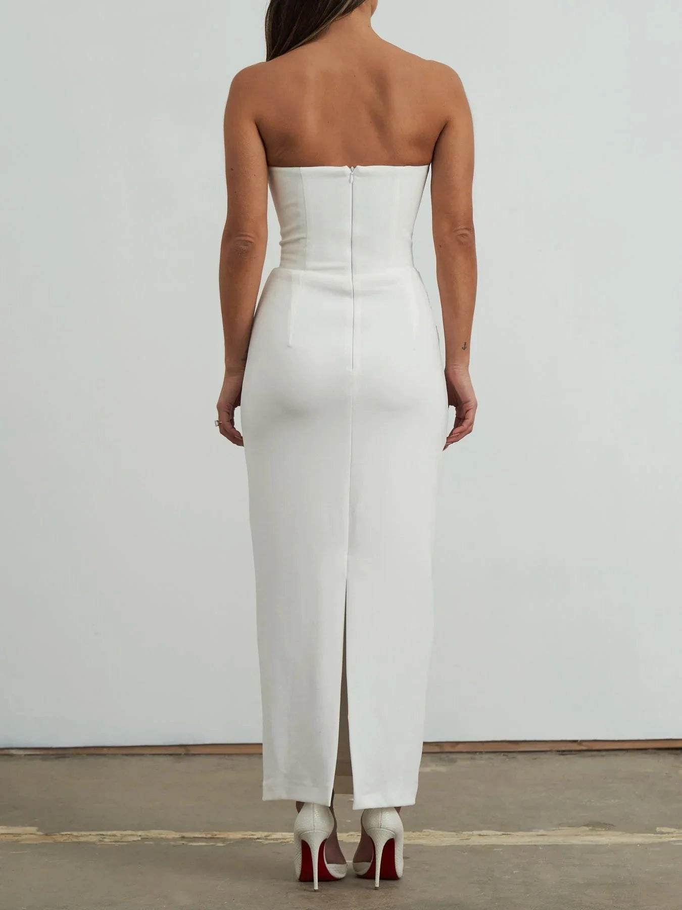 Luci Midi Dress - White Family Vibe