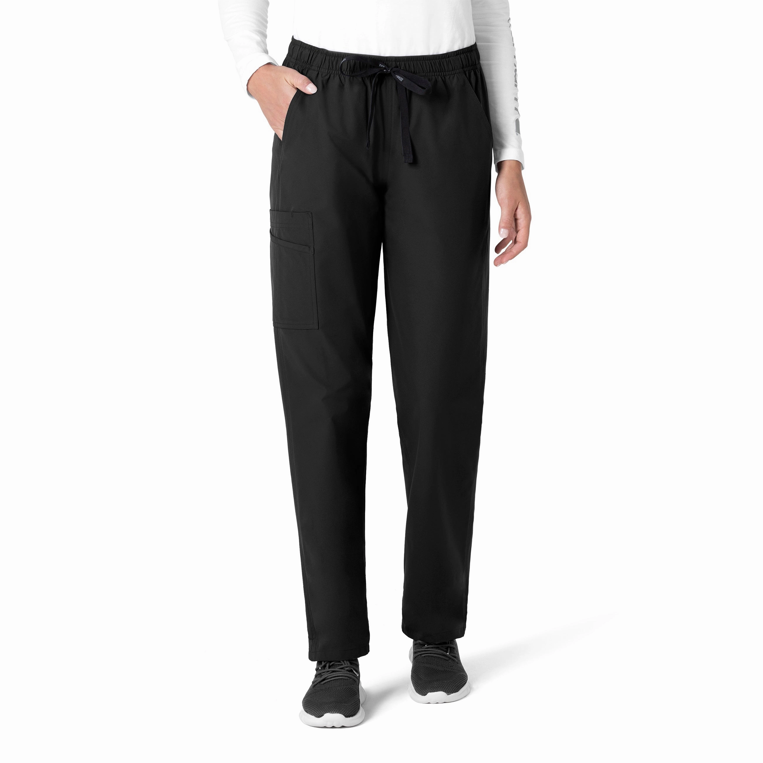 Carhartt Force Essentials Unisex Elastic Waist Cargo Scrub Pant - Black Cooling Fabric All Time Use