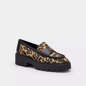 art show Coach Outlet Lucy Loafer With Leopard Print