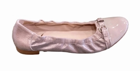 Easy Fit Flats Coast Path Women's Cherish Ballet Flats In Light Taupe  Metallic