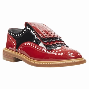 Robert Clergerie Disney Card Suits cut out brogue Happy Feet Design