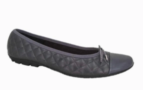 Women's Cozy Flats In Pewter Bridge Step Picnic Vibe