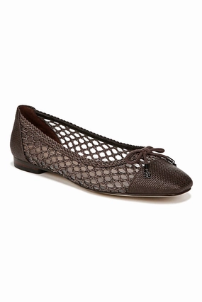 Women's May Ballet Flat In Pinto Brown Help Glow