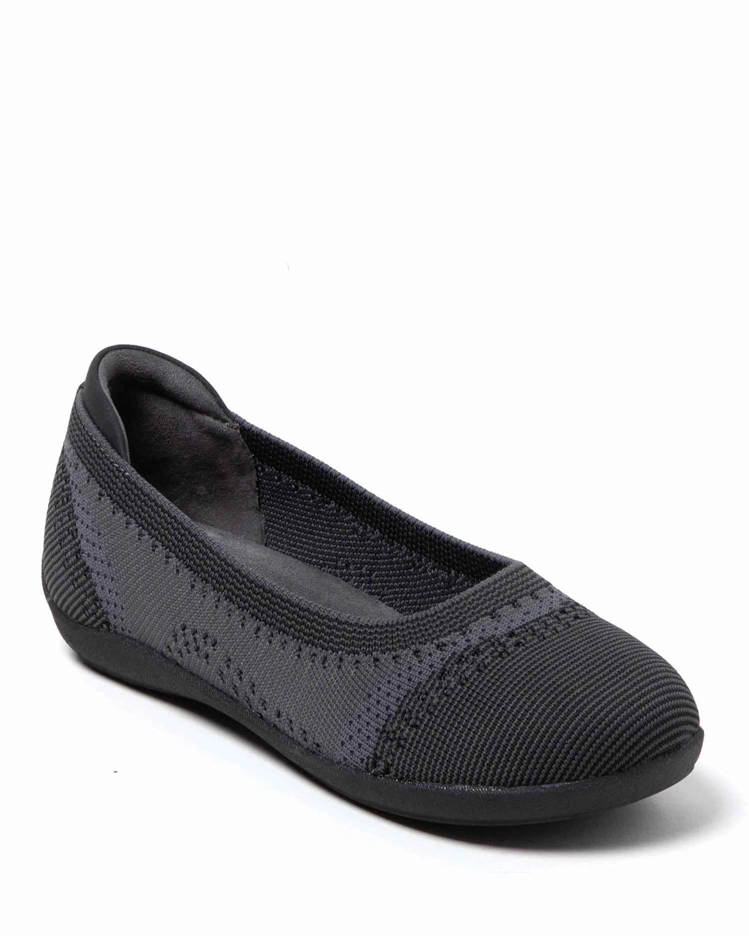 Dearfoams Women's Misty Ballet Flat Lightweight Slip Ons Trendy Look