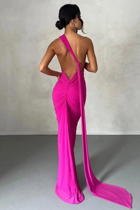 Constantina Gown - Berry Layerable Piece Feminine Movement