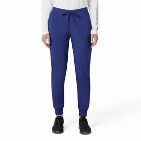 Ultimate Comfort Carhartt Force Cross-Flex Women's Cargo Jogger Scrub Pant - Galaxy Blue