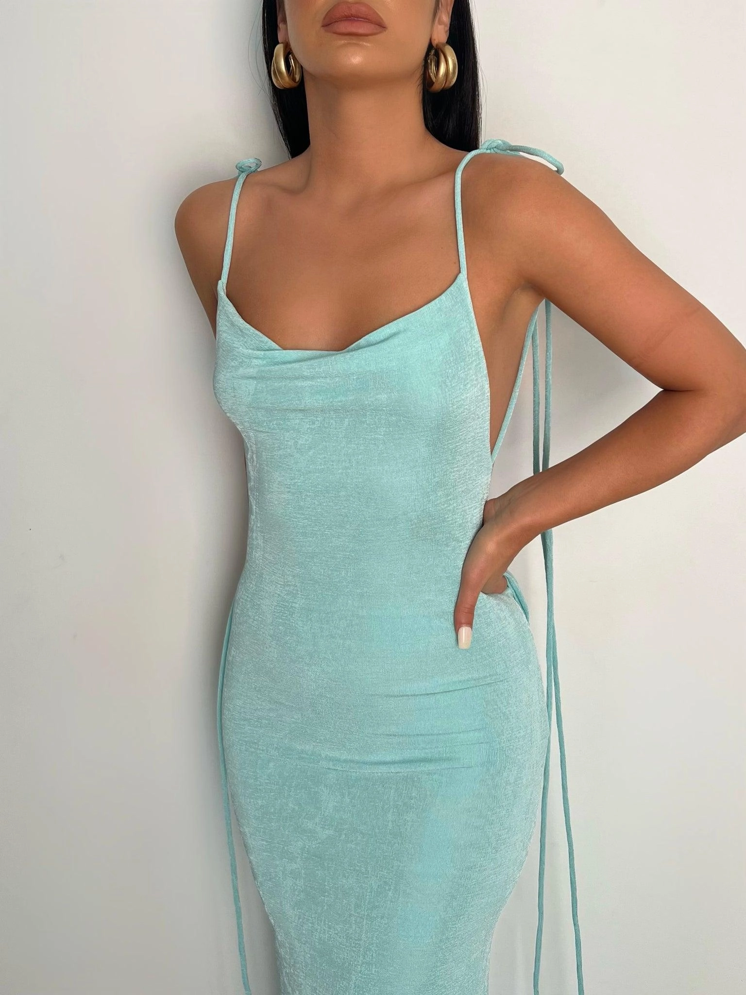 Body Fit Tailored-fit Cristina Gown - Aqua