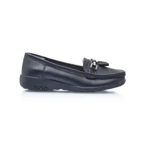Cruise Wide Fit Women's Leather Flat Slip On Loafer Airy Sole