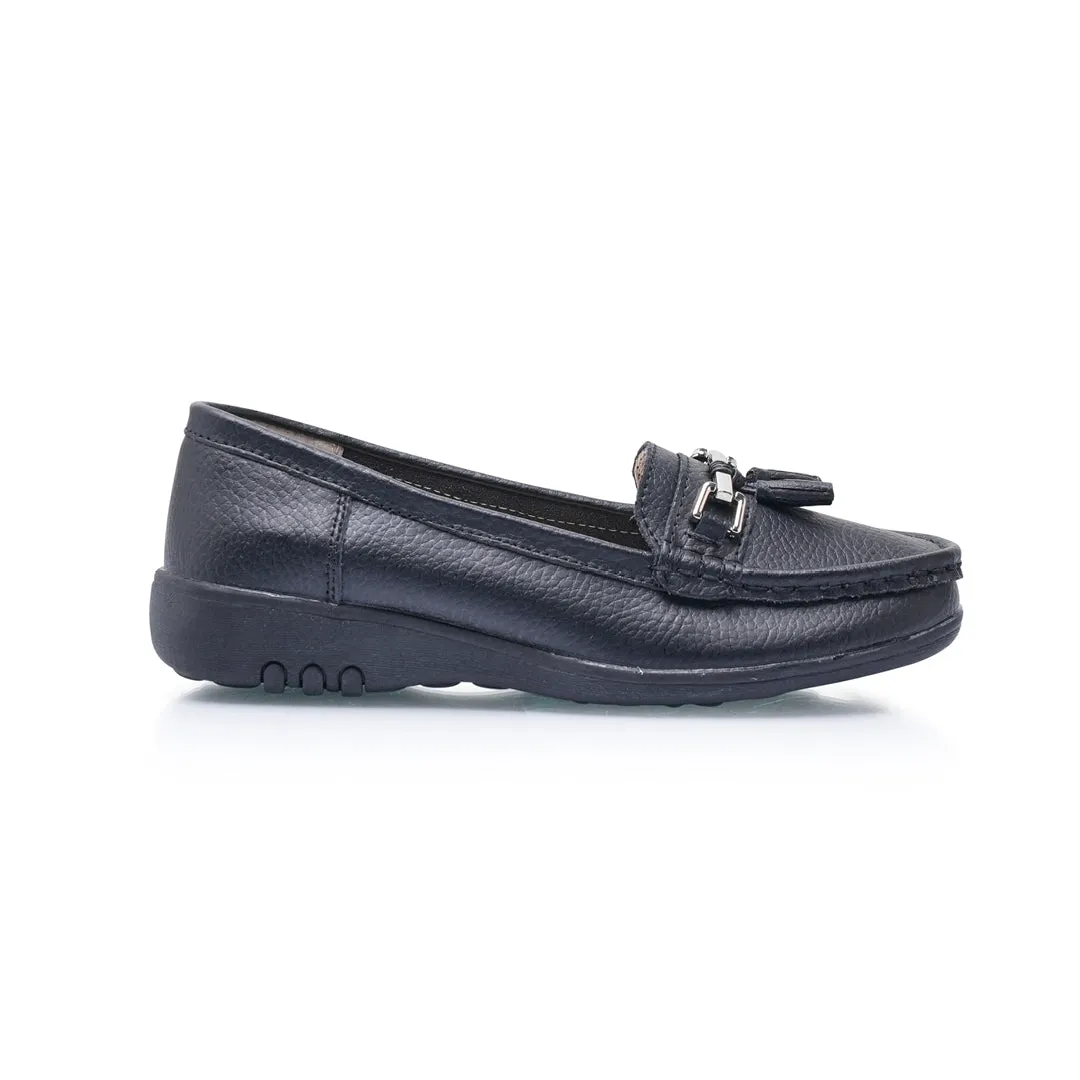 Team Meet Cruise Wide Fit Women's Leather Flat Slip On Loafer