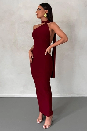 Leoni Dress - Wine Pure Stitch Breath Soft