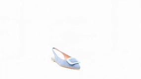 Women's Ella Suede Slingback In Angelis Denim Simple Step Slip On