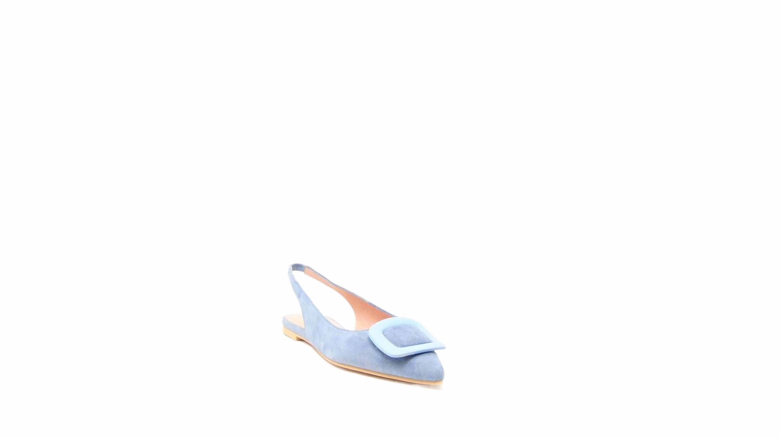 Moisture Wicking Fabric Flight Safe Women's Ella Suede Slingback In Angelis Denim