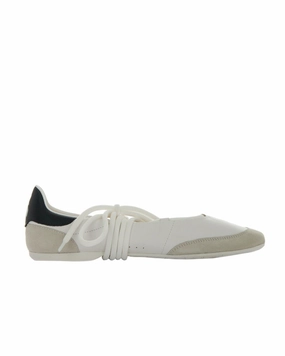 Dancing Skin White Ballet Flats Mountain Walk