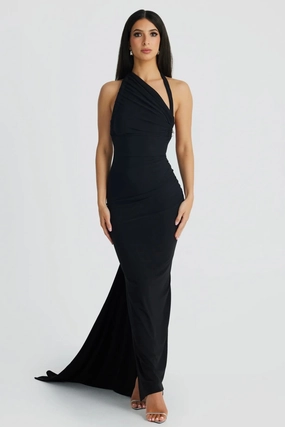 Ivana Multi-Way Gown - Black Workwear Comfort