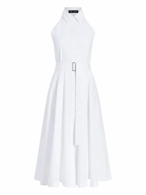 Dorothy Dress in White V-Neck