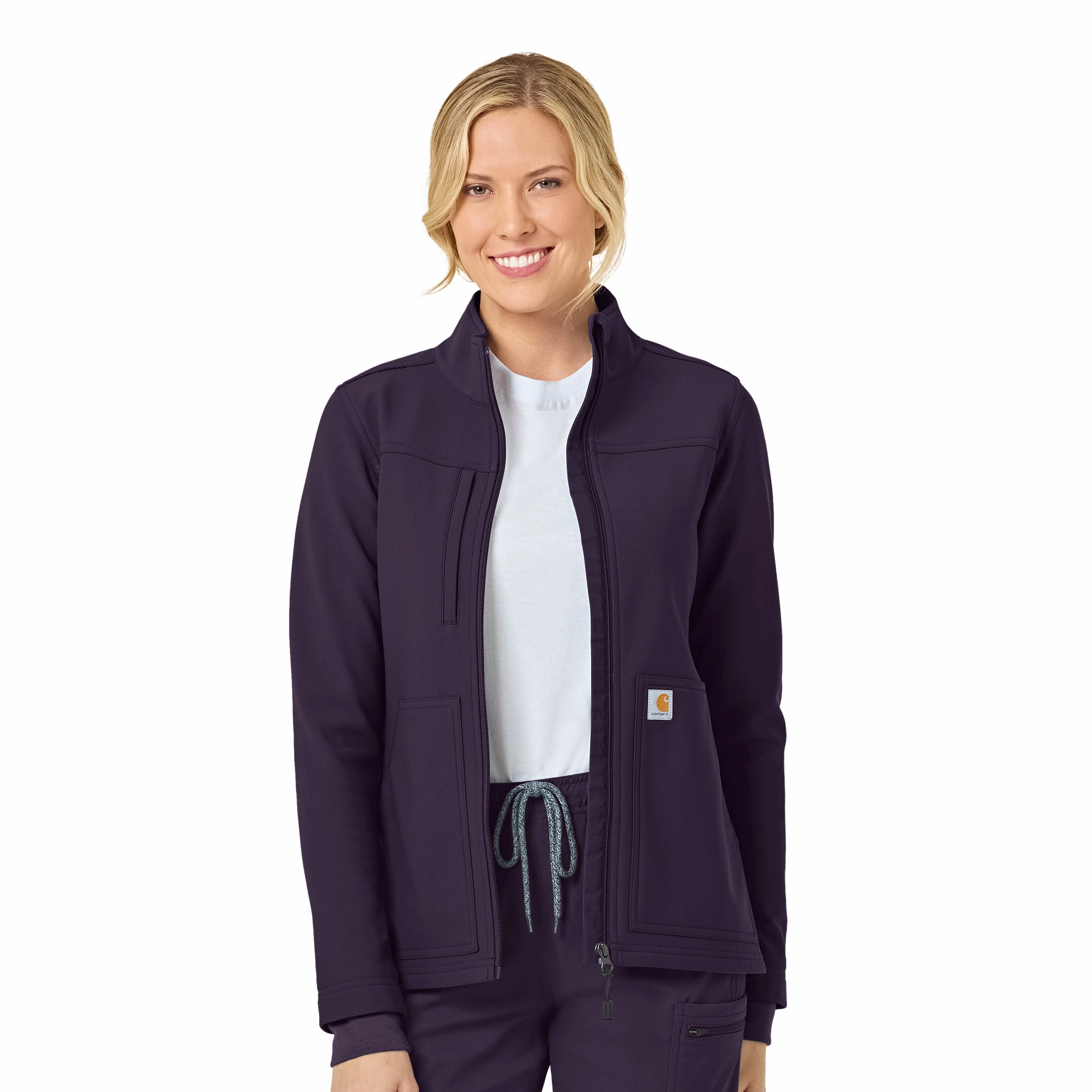 actors Carhartt Rugged Flex Women's Bonded Fleece Jacket - Black Plum
