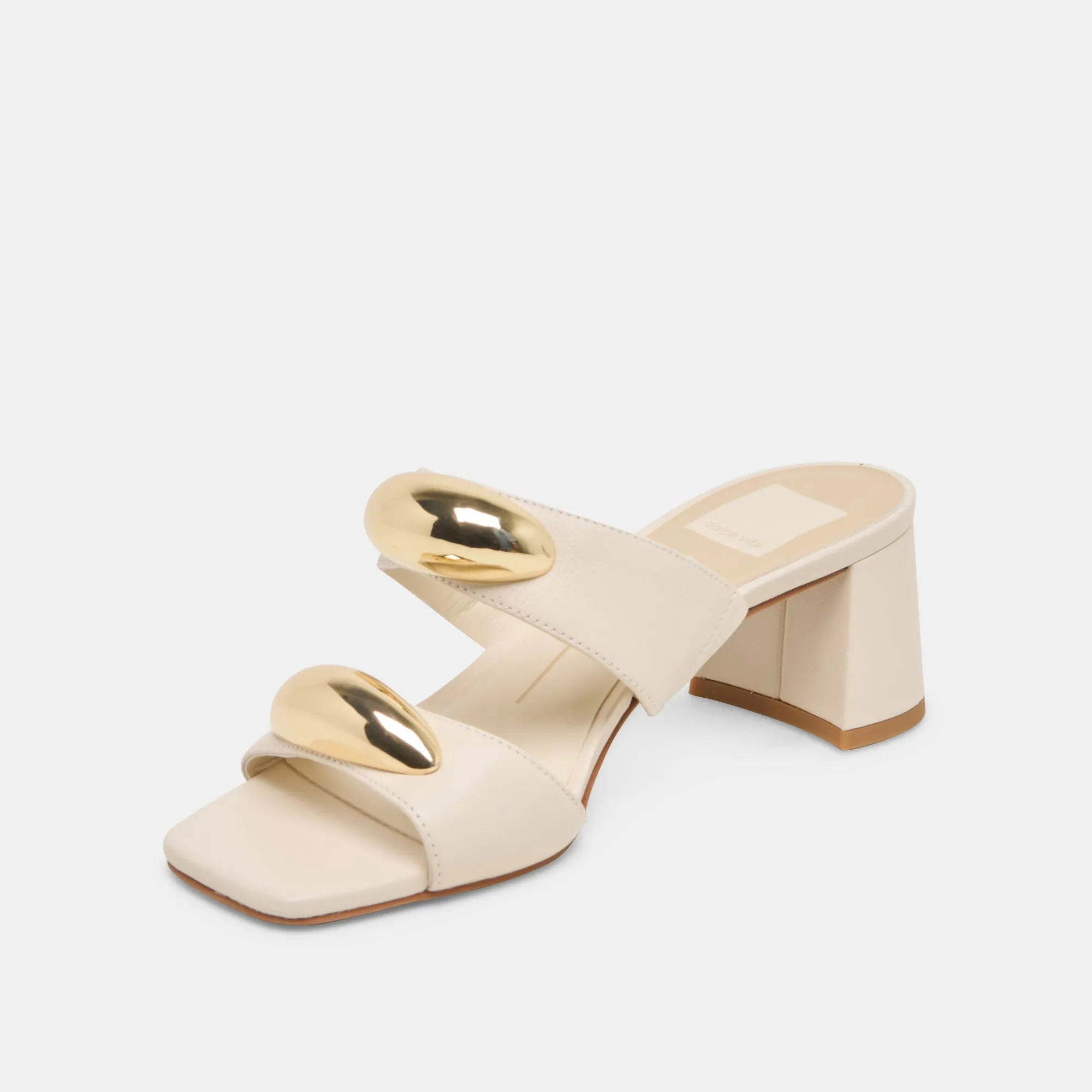 Cozy Heels BARNET HEELS BONE LEATHER