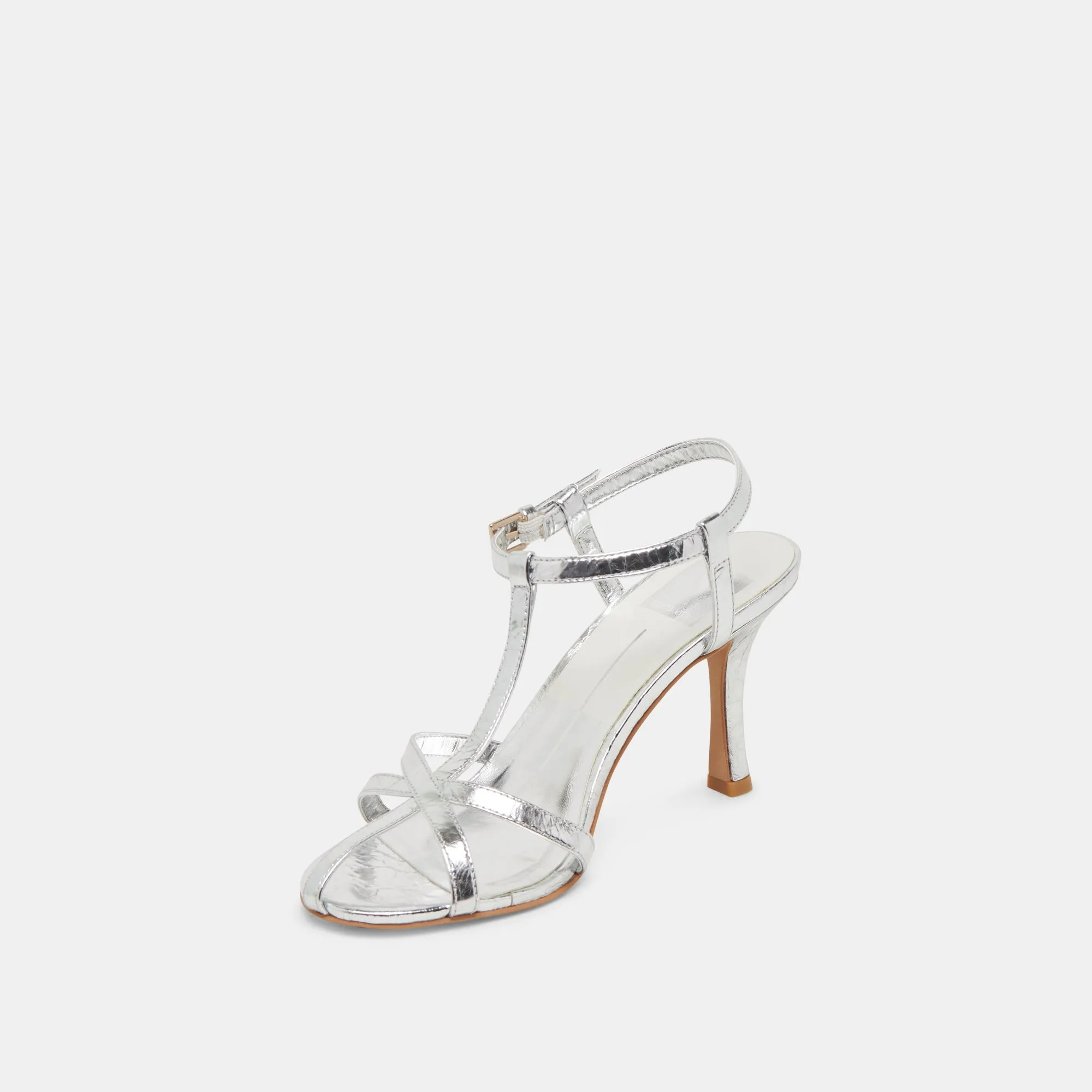 LIANE HEELS SILVER DISTRESSED LEATHER Fall Heels Bridal Pumps