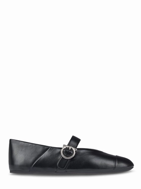 Rounded Toe Flat Shoes With Delicate Instep Strap Ocean Step