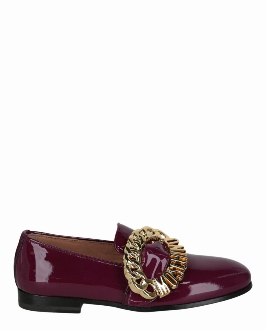 Logo Buckle Loafers Boat Dock
